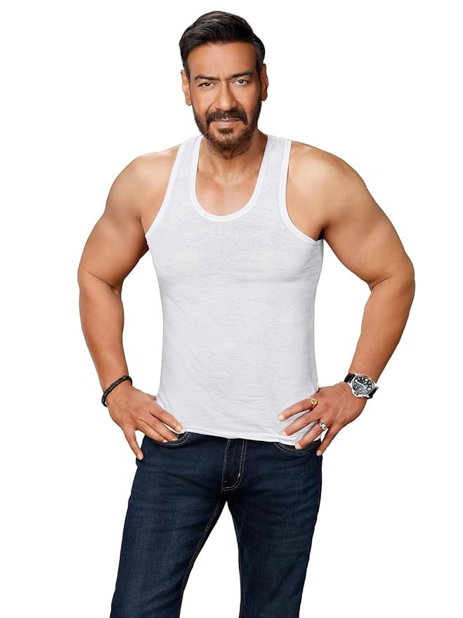 Amul Comfy Men’s Vest | 100% Cotton Single Jersey Fabric | U Neck Sleeveless Innerwear | Ultra Soft Hand Feel | Seamless Body | Superior Comfort Color May Vary (Pack of 3)