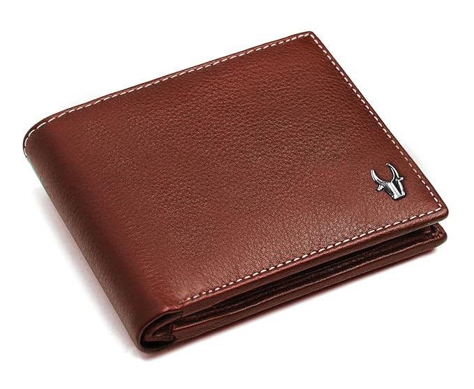 WildHorn Olive Leather Men's Wallet (WH2050) (Brown)