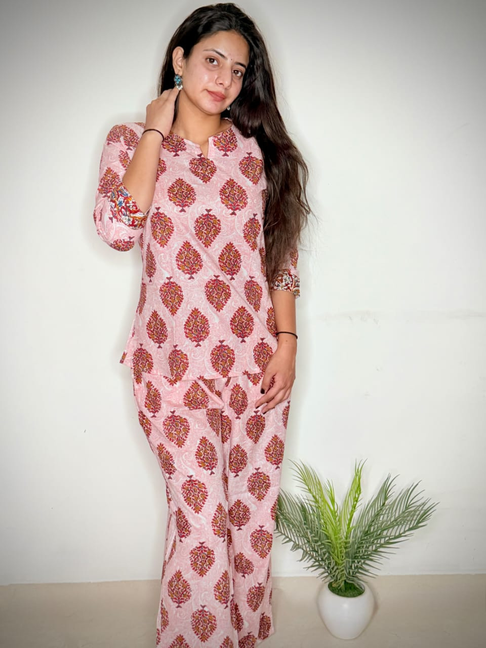 Blush Bloom Artisanal Co-ord Set