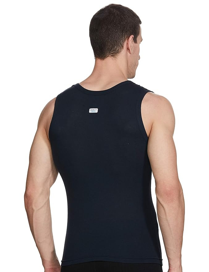 Dixcy Scott Originals Men 100% Combed Cotton Slim Fit Gym Vest (Pack of 2)