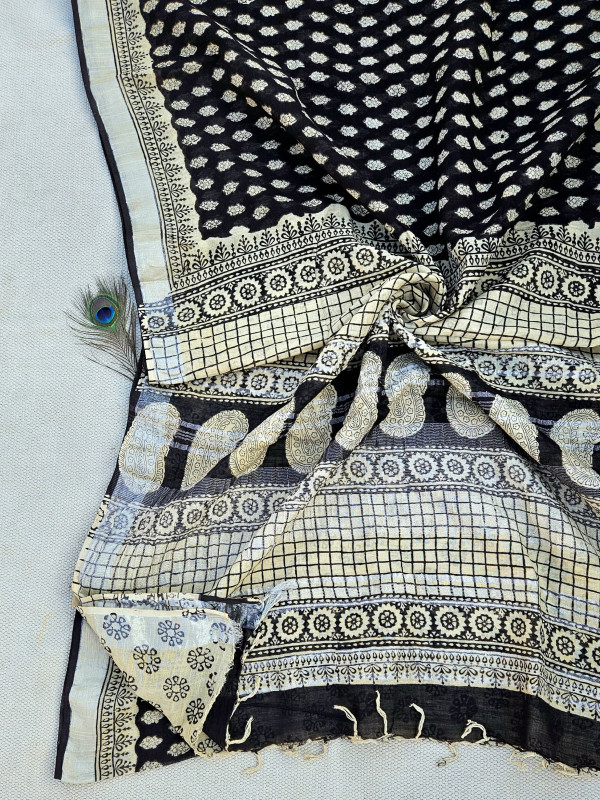 TUSSAR COTTON KALINI SILK SAREE F