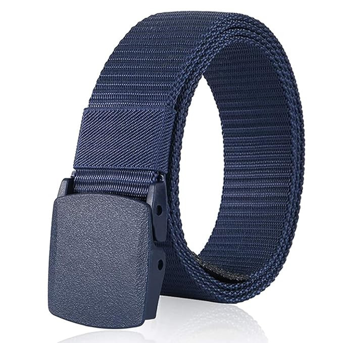 ZORO Men's Nylon Fabric Belt for Men, Plastic Flap Buckle, fits on upto 40 inches waist size